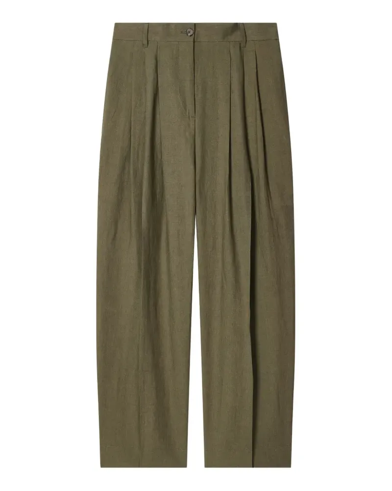 Paul Smith button pleated trousers - Grün Grün