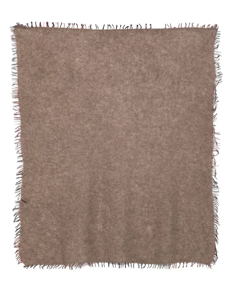 Faliero Sarti frayed-edge scarf - Braun Braun