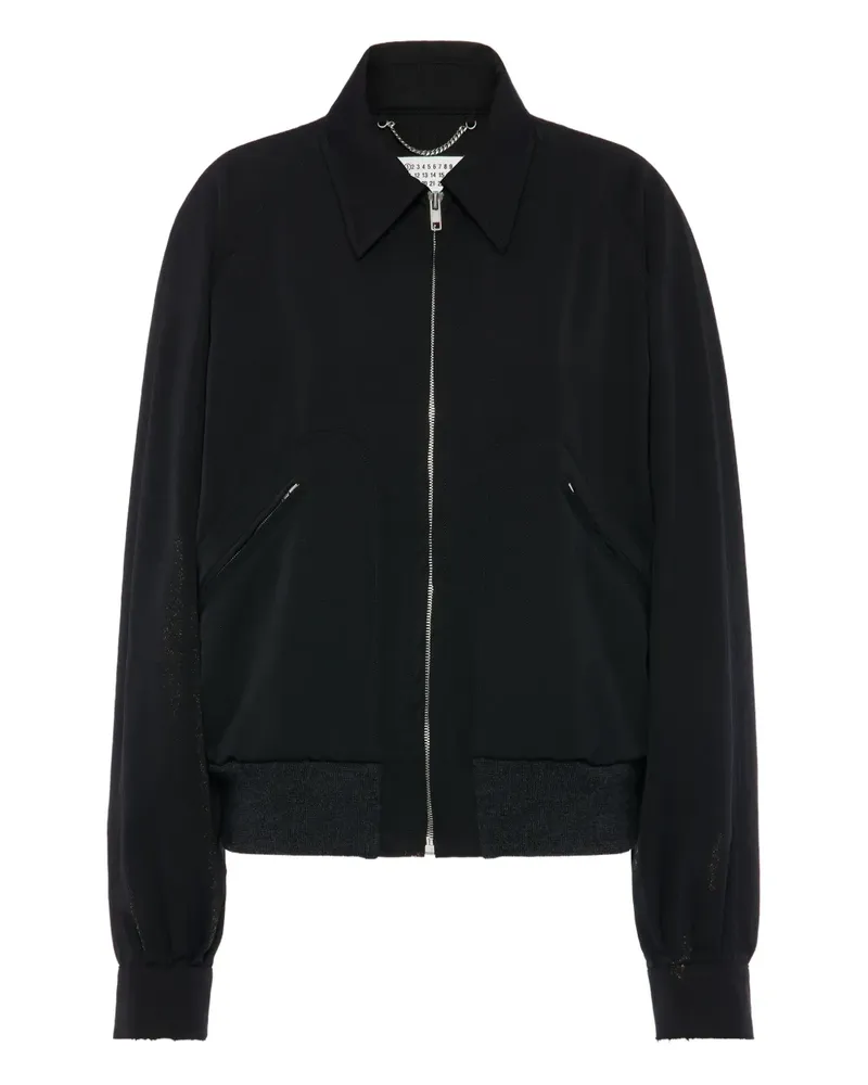 Maison Margiela Bomberjacke aus Schurwolle - Schwarz Schwarz