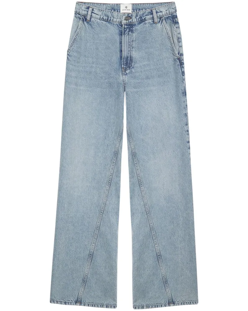 Anine Bing Weite Briley High-Rise-Jeans - Blau Blau
