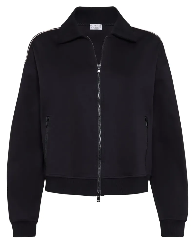 Brunello Cucinelli Jacke mit Monili-Detail - Schwarz Schwarz