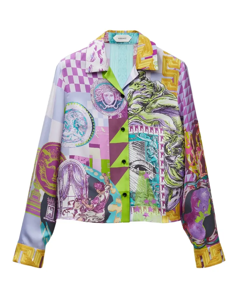 Versace Hemd mit Print - Violett Violett