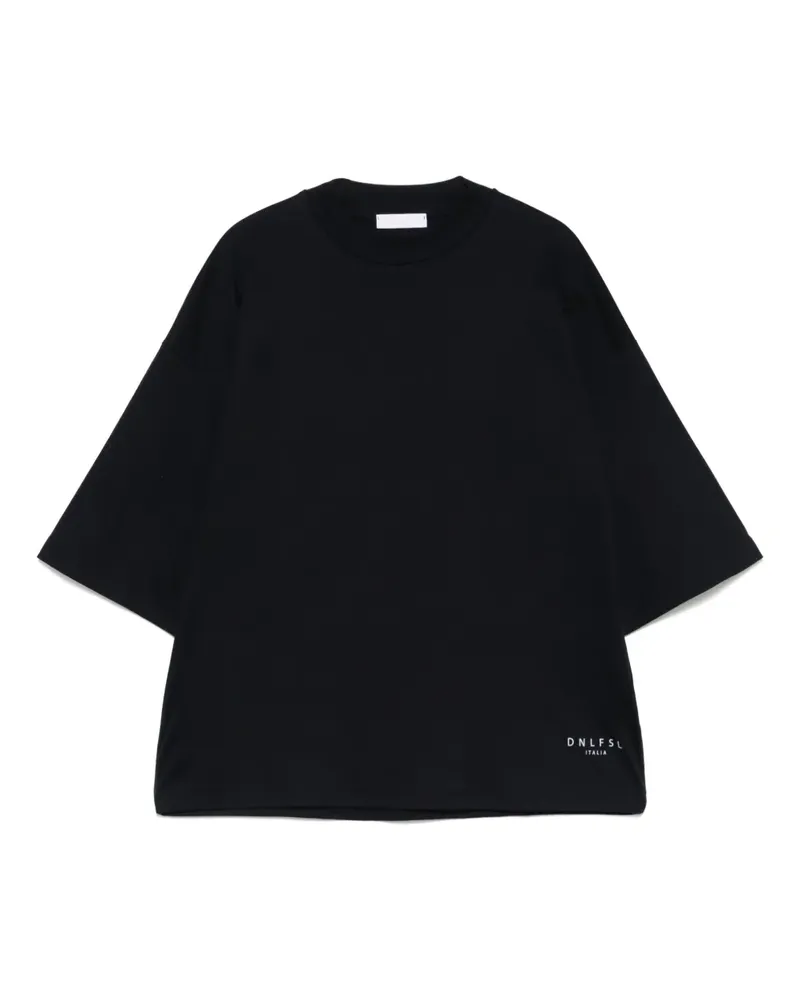 Daniele Fiesoli T-Shirt mit Logo-Print - Blau Blau