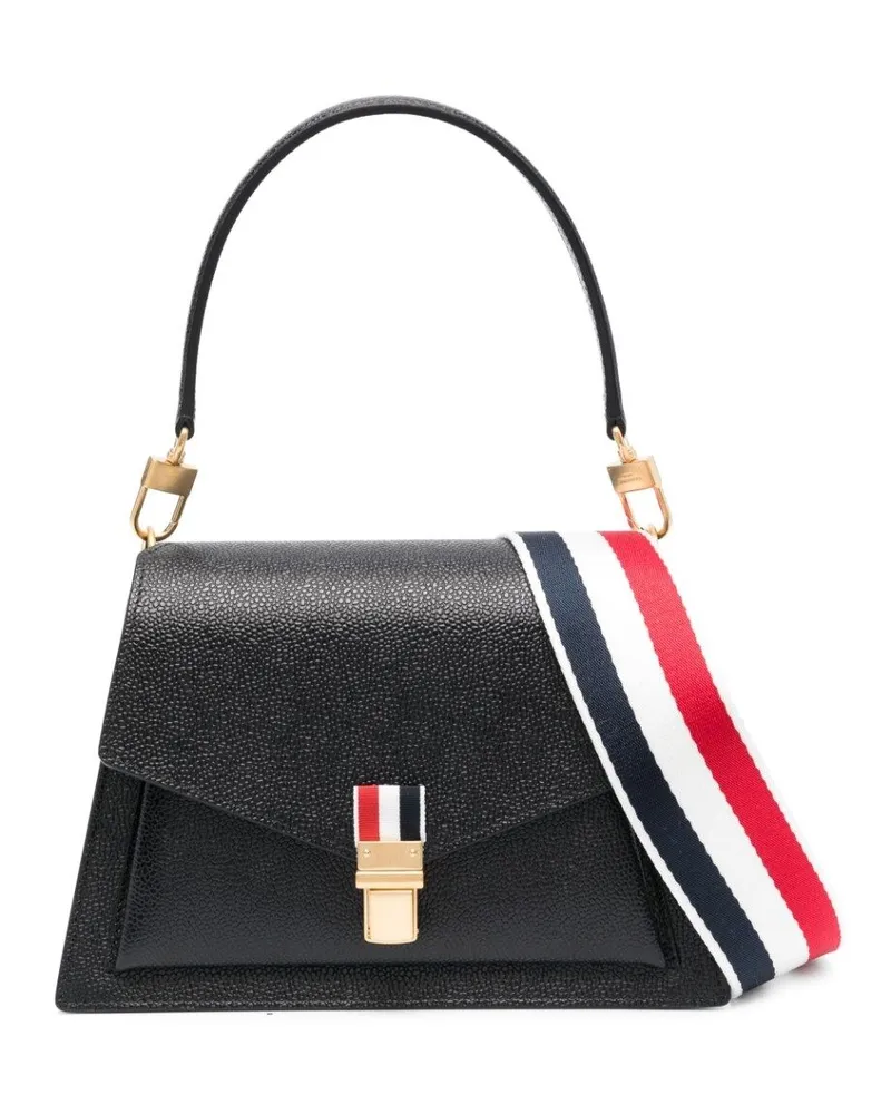 Thom Browne Strukturierte Trapeze Handtasche Schwarz