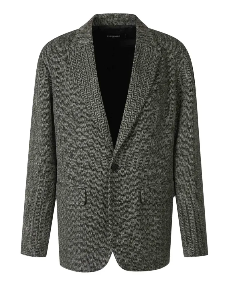 Dsquared2 Sakko mit Fischgrätenmuster - Grau Grau