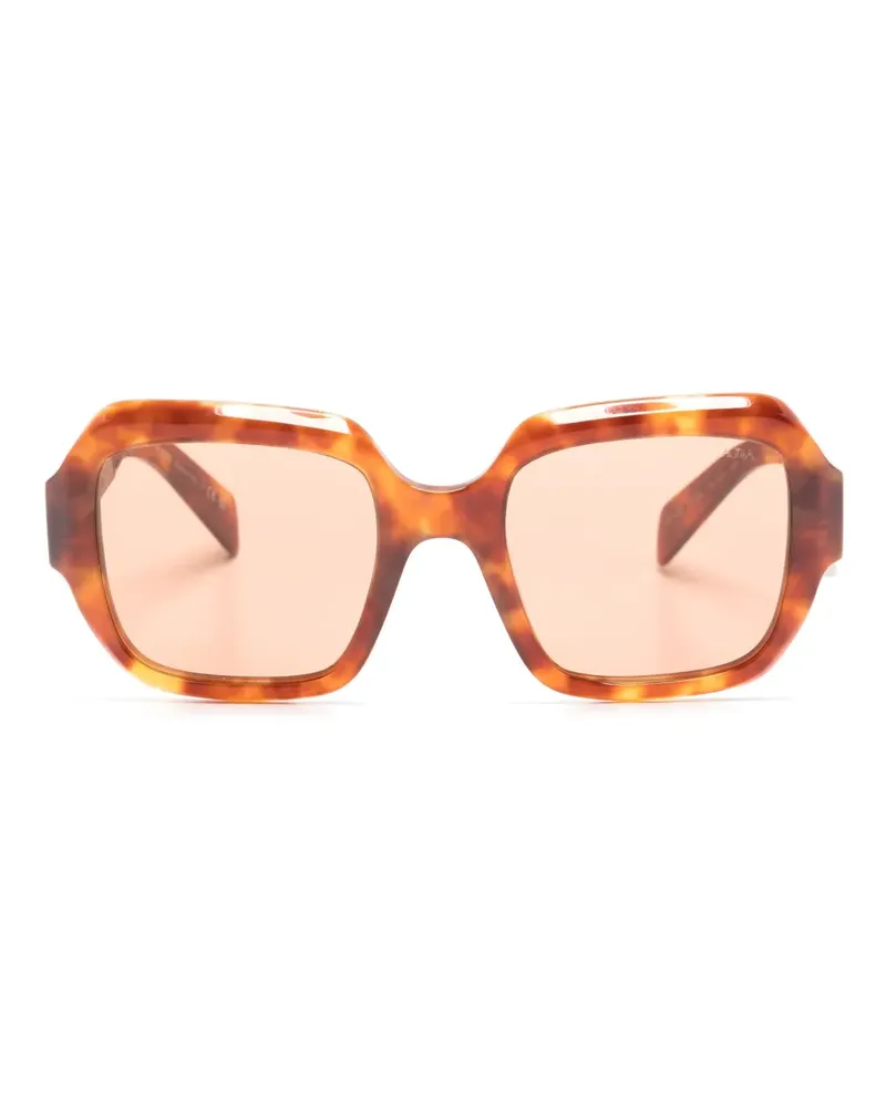 Prada Oversized-Sonnenbrille in Schildpattoptik - Braun Braun