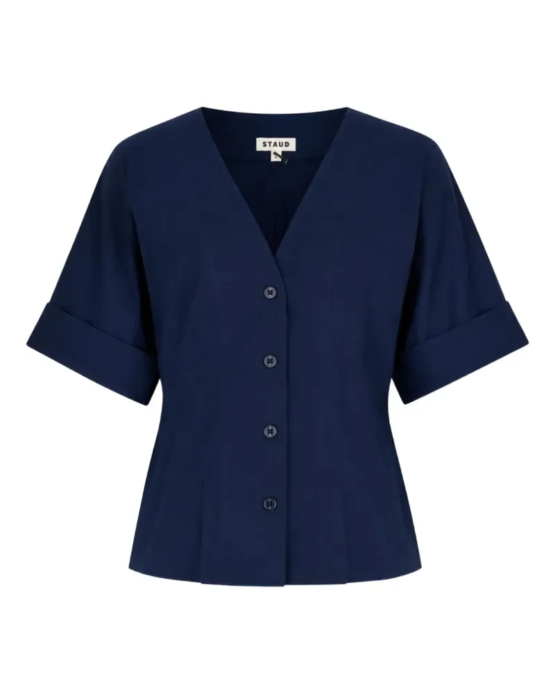 STAUD Elle Oberteil mit Knöpfen - Blau Blau