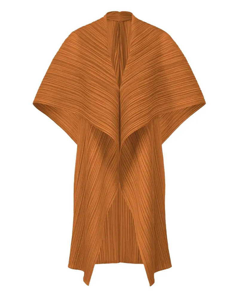 Issey Miyake Plissiertes Cape - Braun Braun