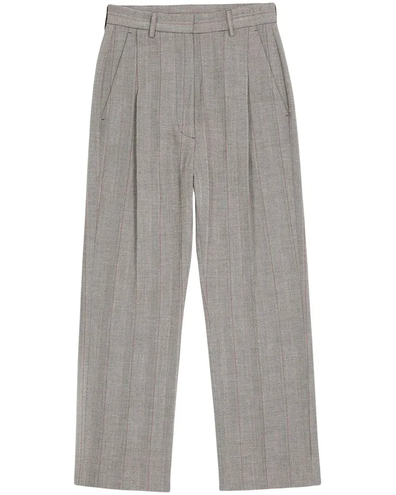 Maison Margiela Cropped-Hose mit Bundfalten - Grau Grau