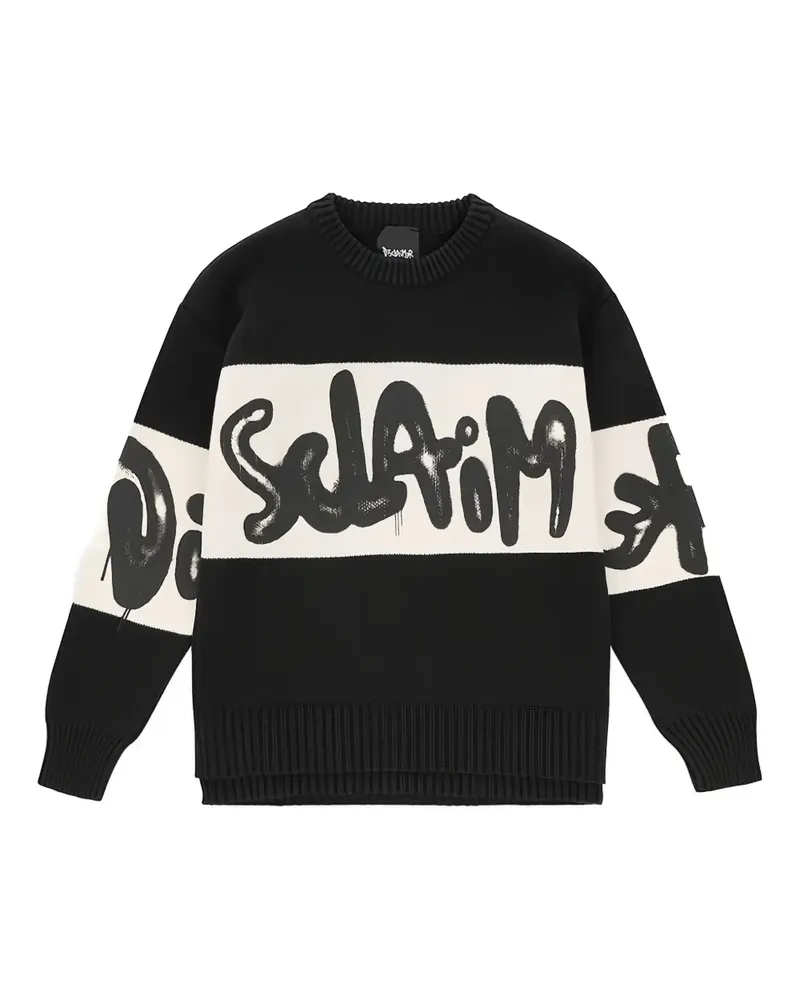 DISCLAIMER crew-neck sweater - Schwarz Schwarz