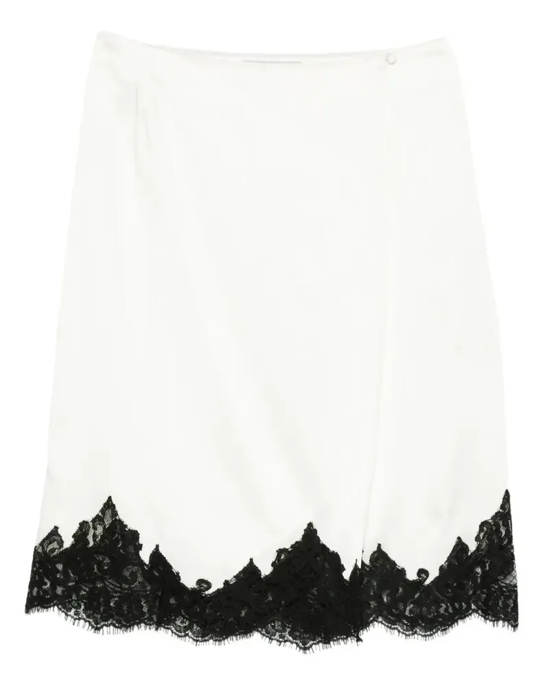 Stella McCartney Midirock mit Spitze - Nude Nude