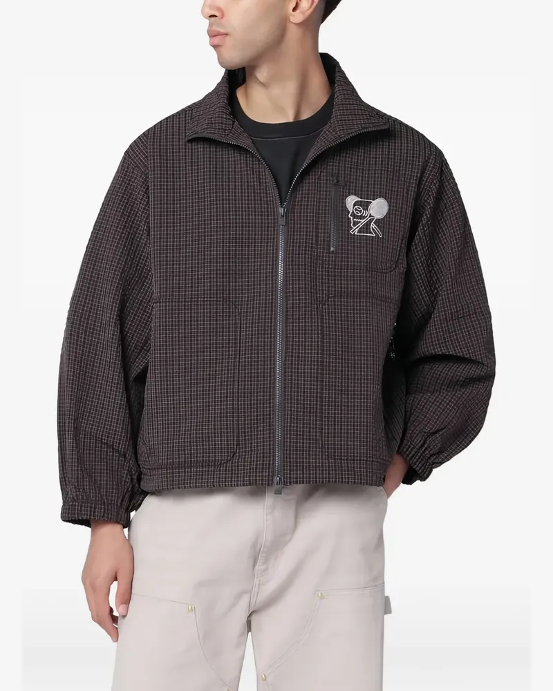 Brain Dead Leichte Jacke mit Karomuster - Braun Braun