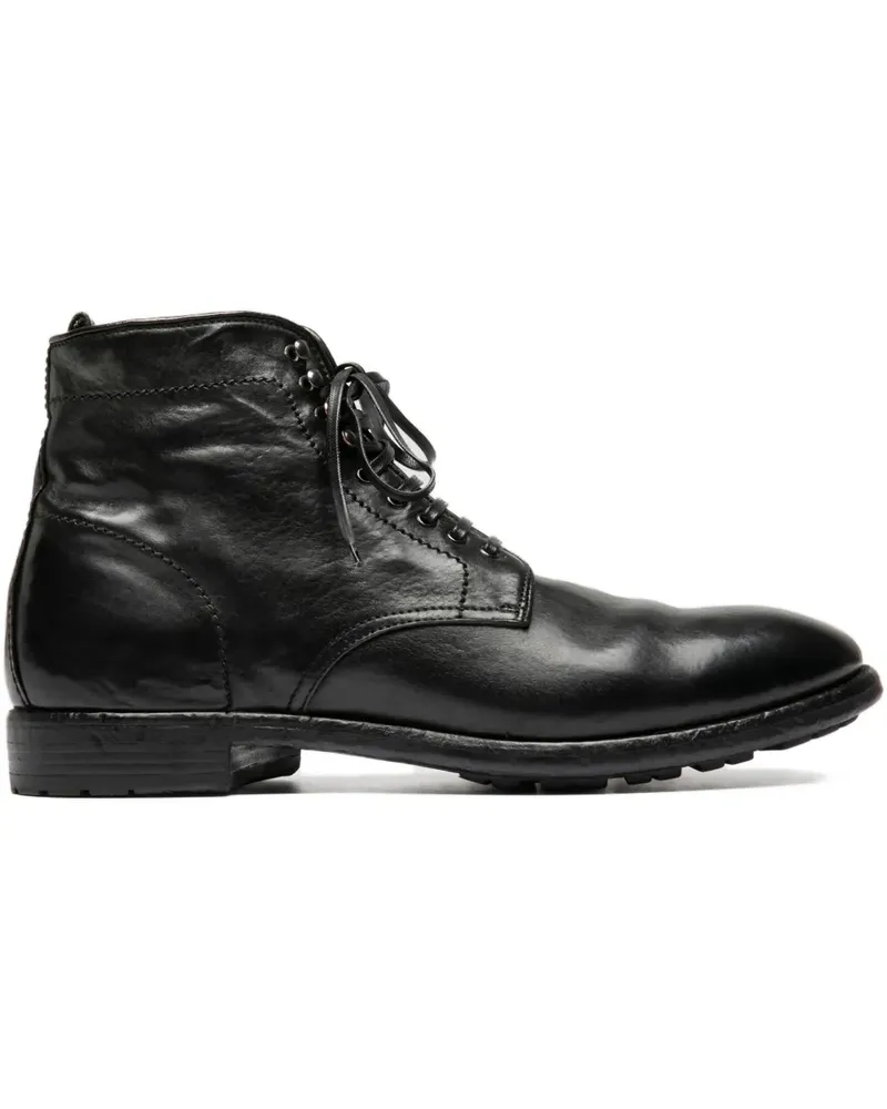 Officine Creative Italia Prince Schnürstiefel - Schwarz Schwarz