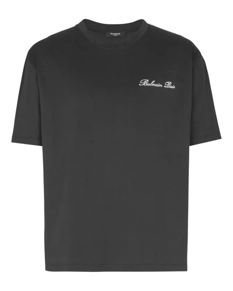 Balmain Signature T-Shirt - Schwarz Schwarz