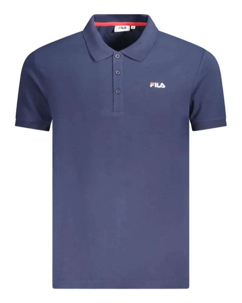 Fila logo-embroidered polo shirt - Blau Blau
