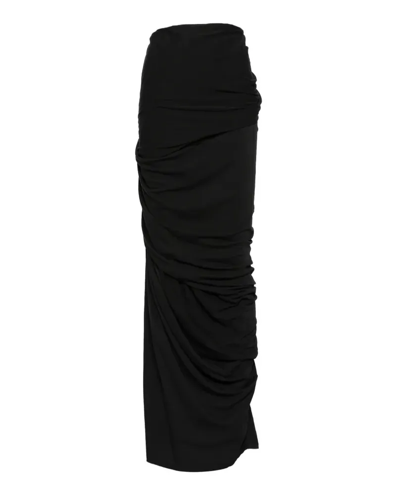 Entire Studios Dia draped-detail maxi skirt - Schwarz Schwarz