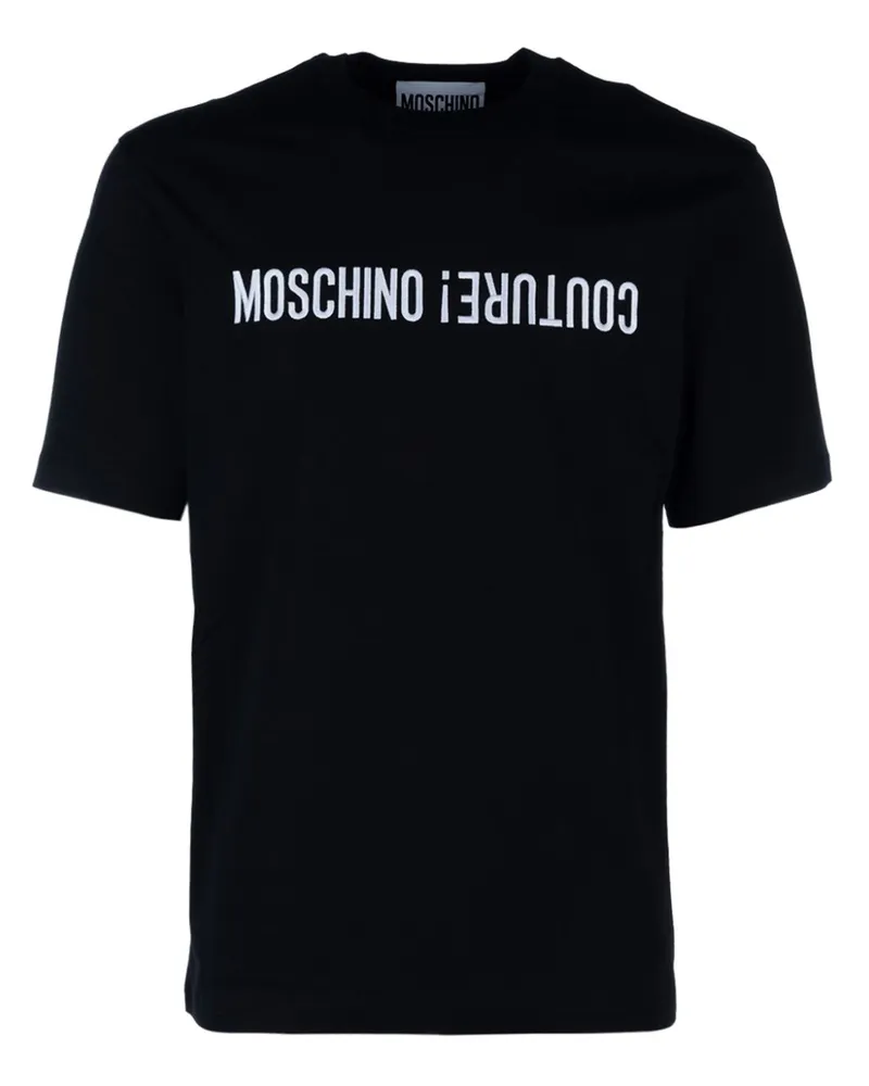 Moschino T-Shirt mit Logo-Print - Schwarz Schwarz