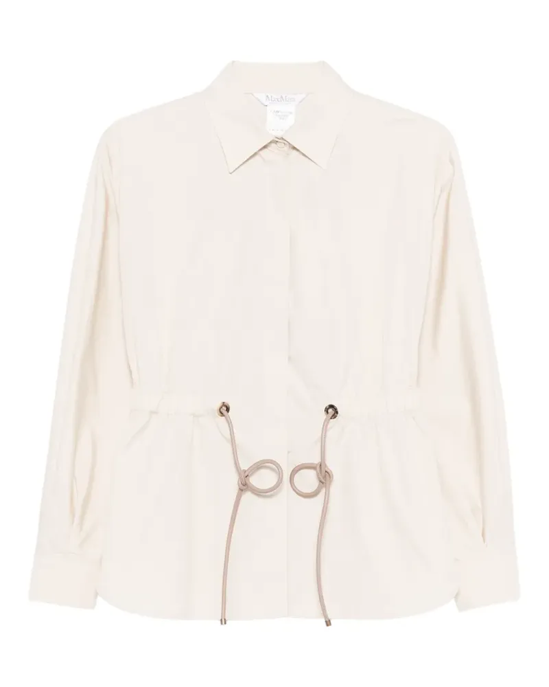 Max Mara drawstring-waist shirt - Nude Nude