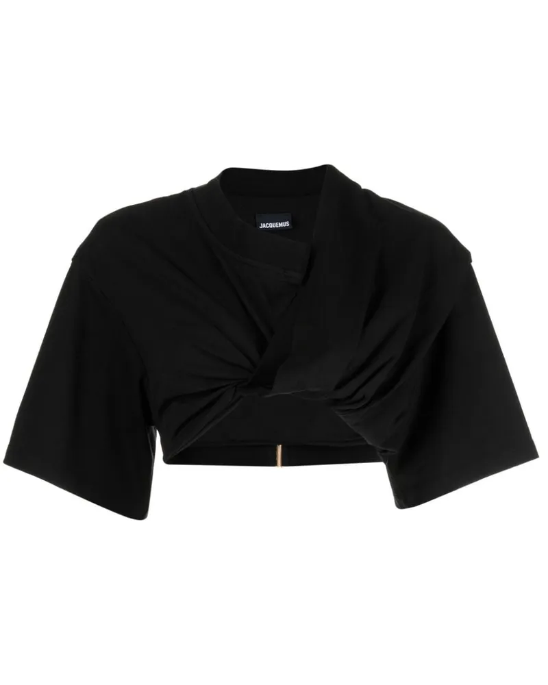 Jacquemus Le Bahia Court T-Shirt - Schwarz Schwarz