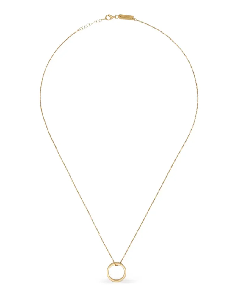 Maison Margiela Numeric Minimal signature ring-pendant necklace - Gold Gold