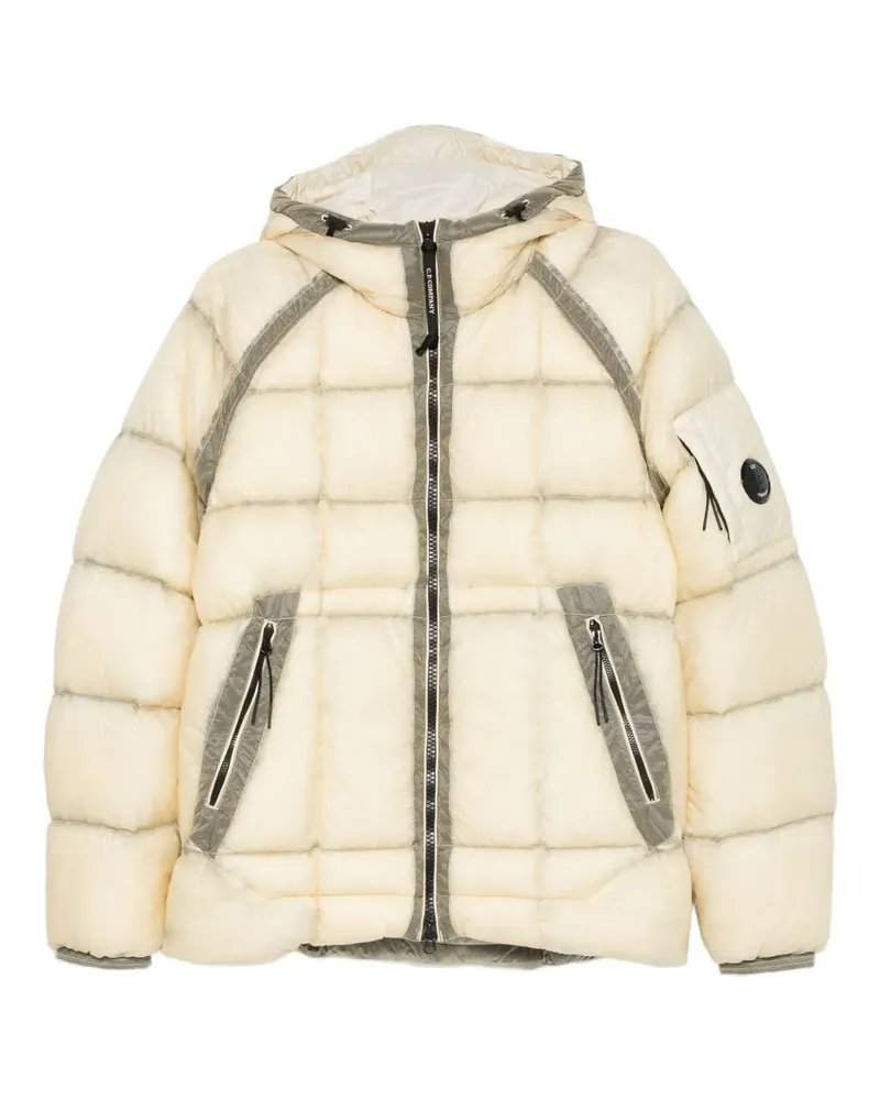 C.P. Company Gesteppte Kapuzenjacke - Nude Nude