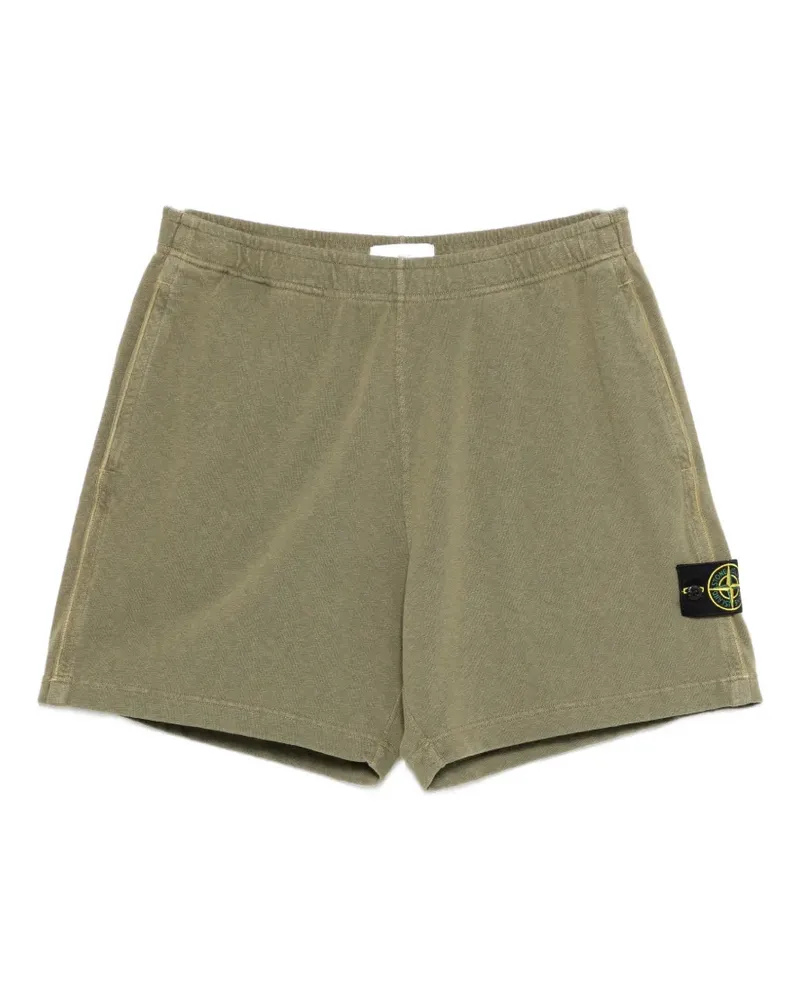Stone Island Compass badge-detail shorts - Grün Grün