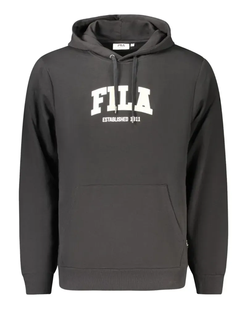 Fila Hoodie mit Logo-Print - Schwarz Schwarz