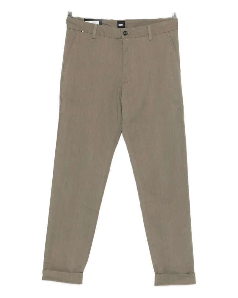 HUGO BOSS cuffed trousers - Braun Braun