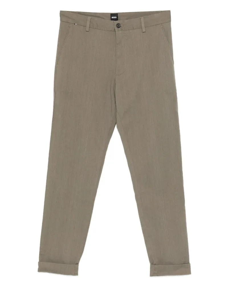 HUGO BOSS Hose mit Umschlag - Braun Braun