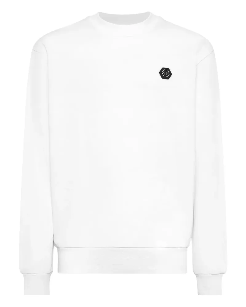 Philipp Plein Gothic-Fleur-de-Lis Sweatshirt - Weiß Weiß