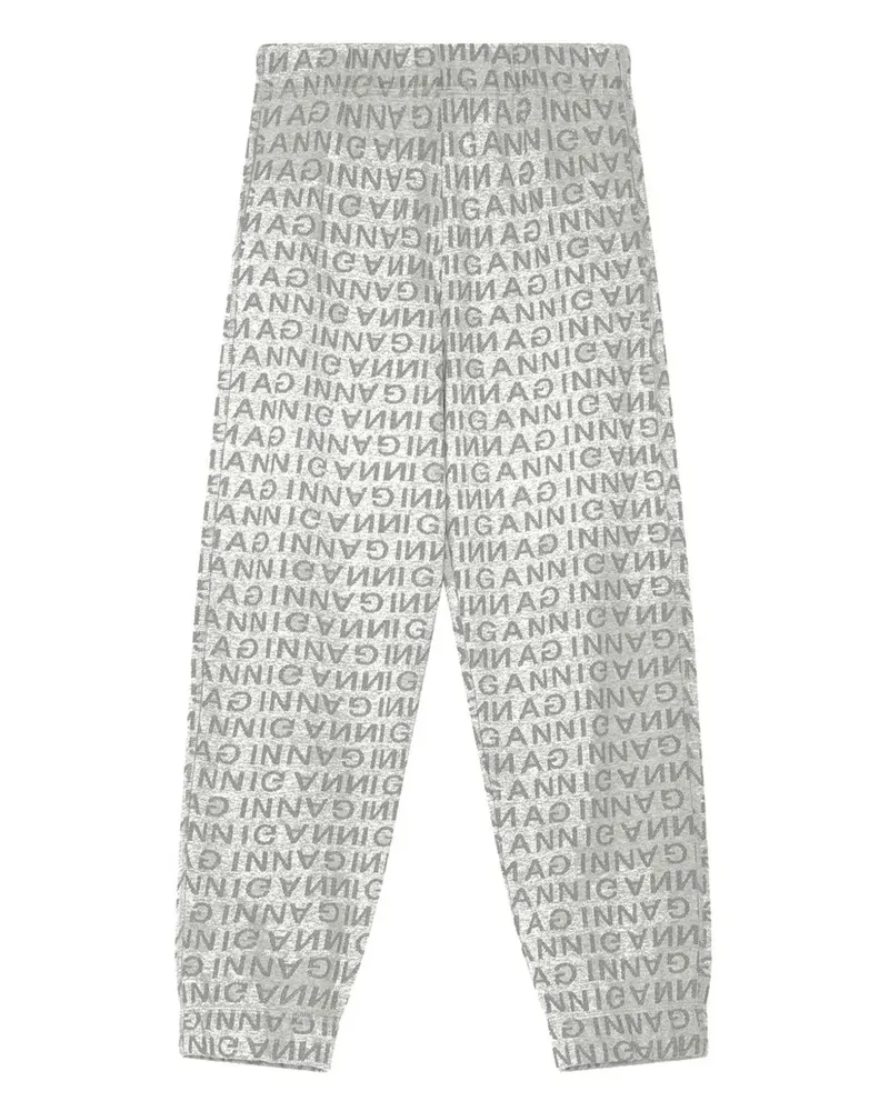Ganni Jogginghose mit Logo-Print - Grau Grau