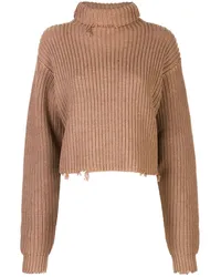 RTA Beau' Cropped-Pullover Braun