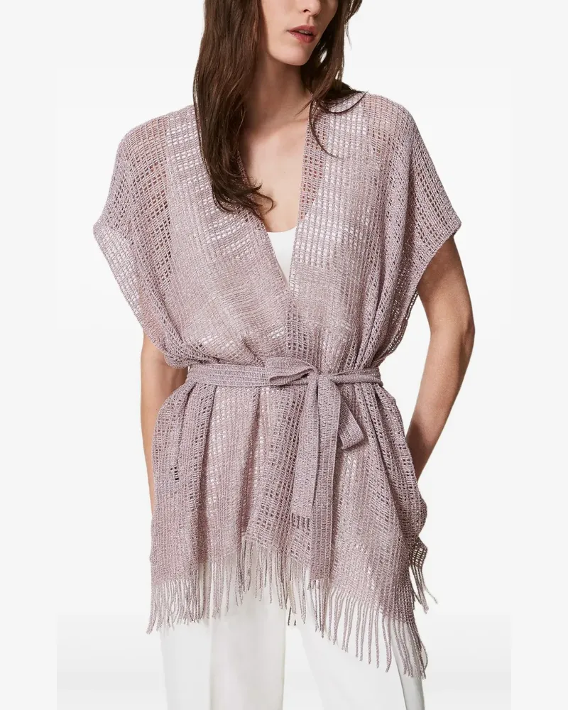 Twin-Set Offener Cardigan - Rosa Rosa