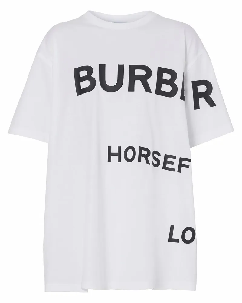 Burberry T-Shirt mit Print - Weiß Weiß