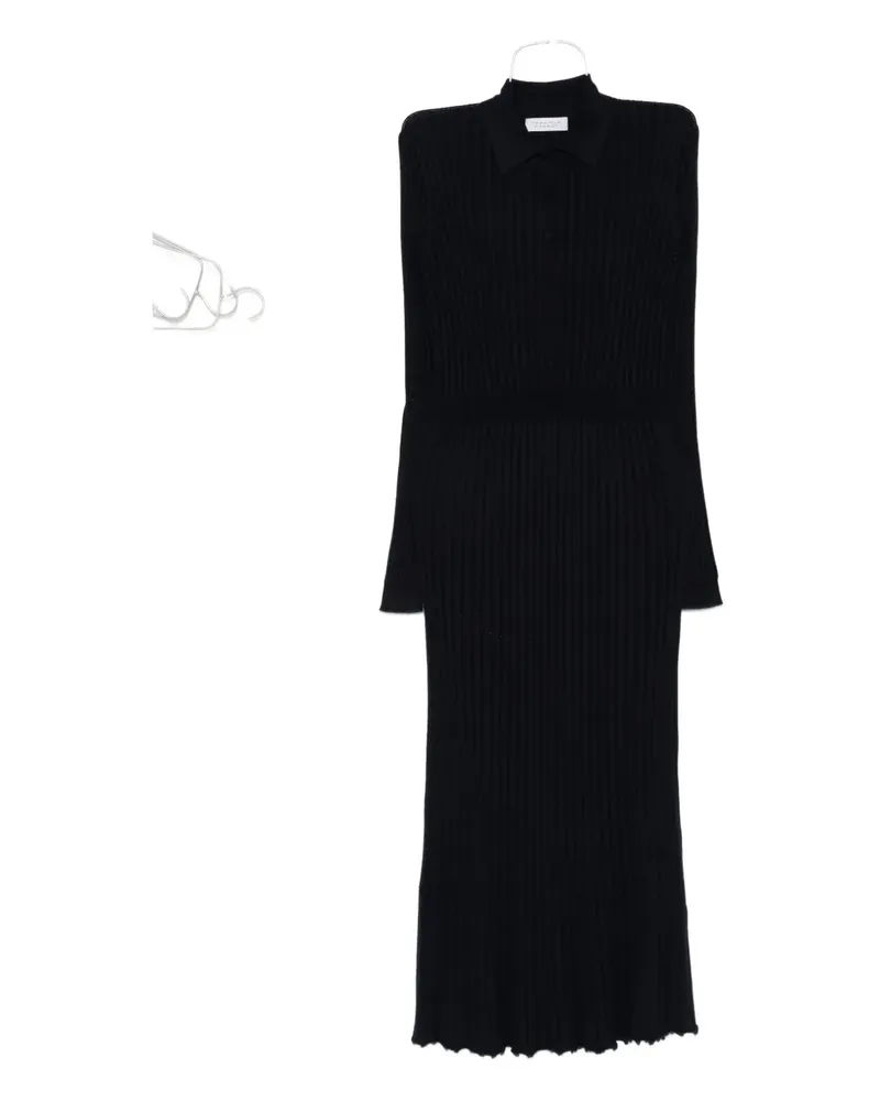 Gabriela Hearst Geripptes Midikleid - Blau Blau
