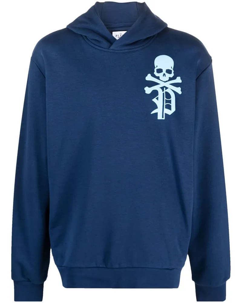 Philipp Plein Gothic Plein Hoodie mit Logo-Print - Blau Blau