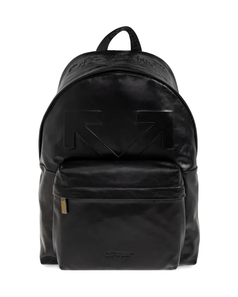 OFF-WHITE Heritage leather backpack - Schwarz Schwarz