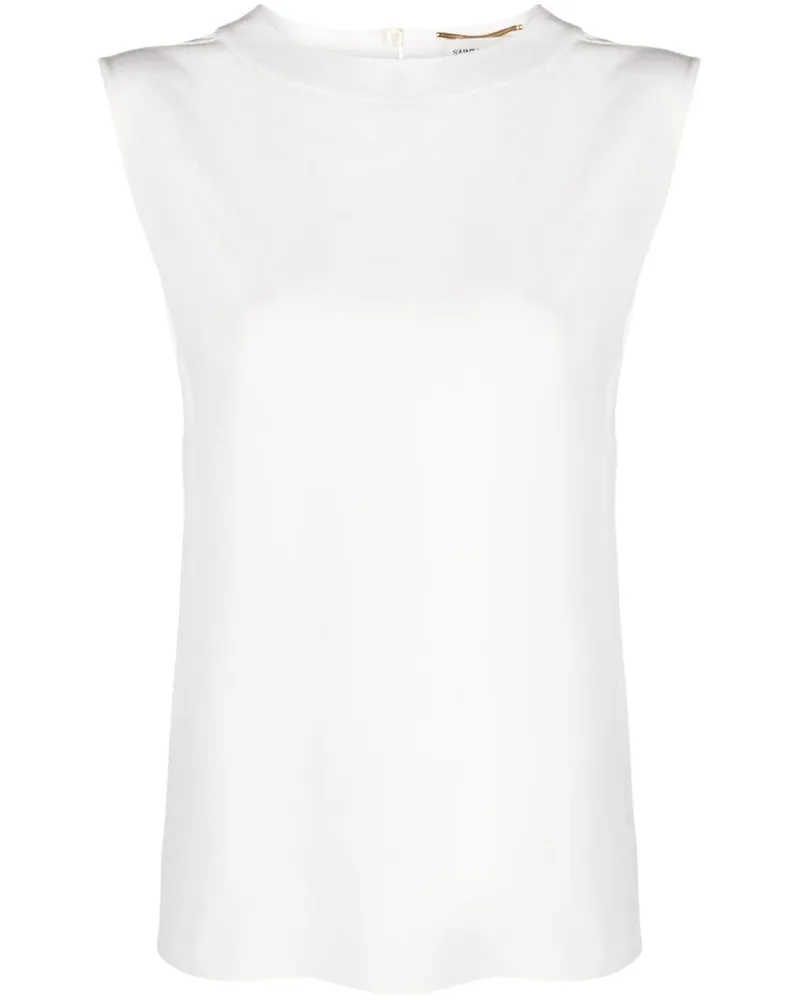 Saint Laurent Klassisches Top - Weiß Weiß