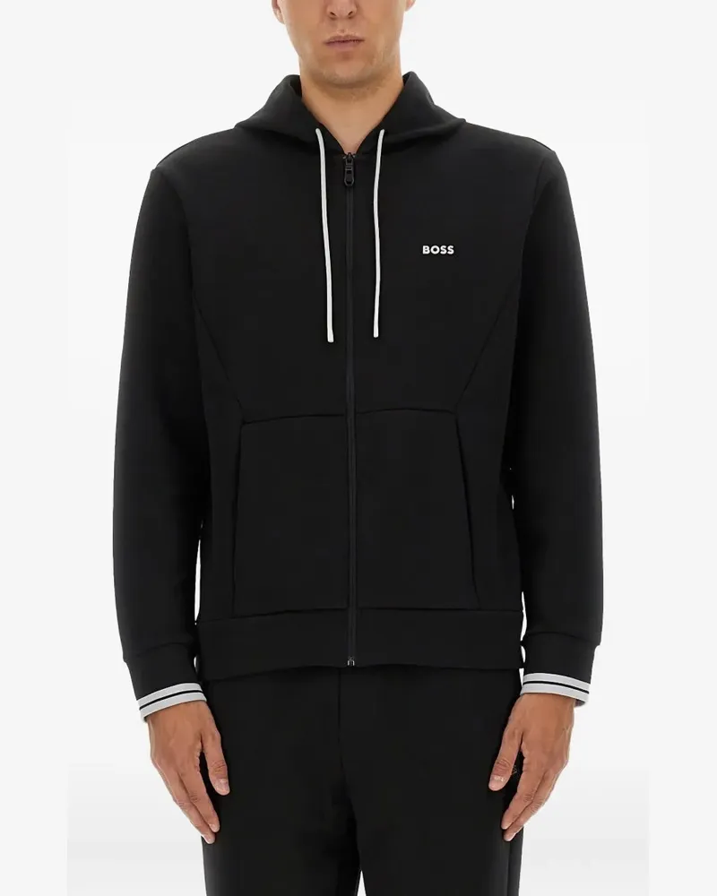 HUGO BOSS zip hoodie - Schwarz Schwarz