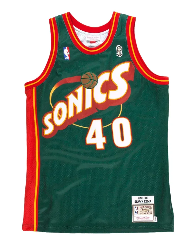 Mitchell & Ness Tanktop aus Jersey - Grün Grün