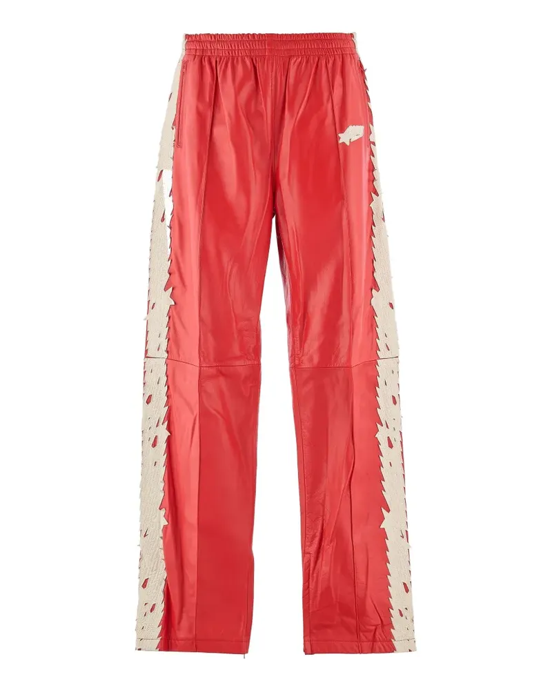 SAINT MXXXXXX x BAPE Jogginghose mit Logo-Patch und Sternapplikation - Rot Rot