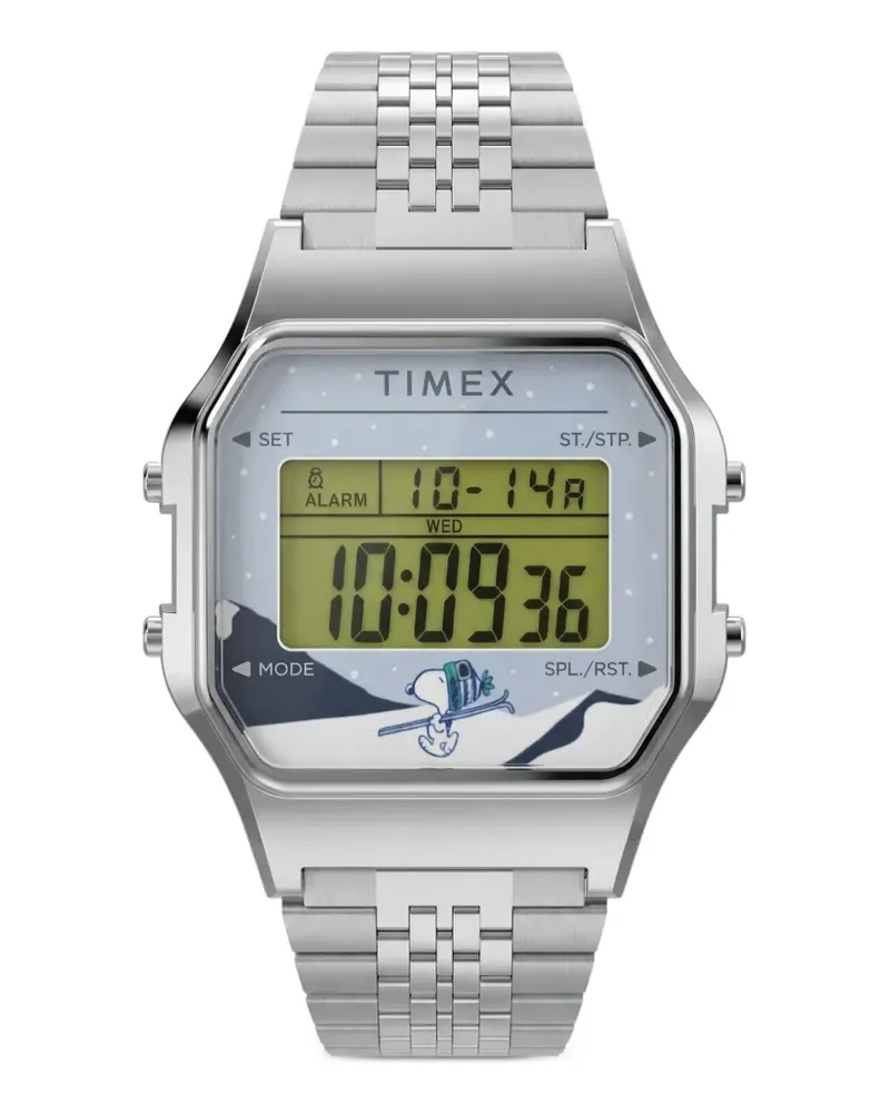 Timex x Peanuts® Snoopy T80 Armbanduhr 34,5mm - Grau Grau