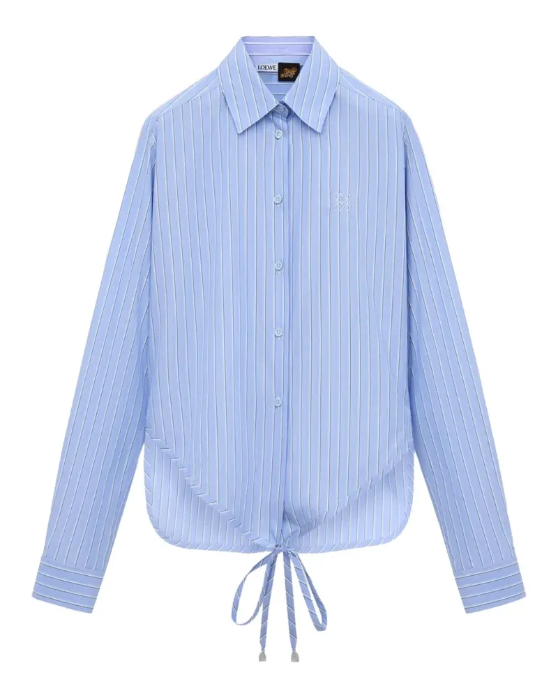 Loewe Hemd mit Schleifenverschluss - Blau Blau