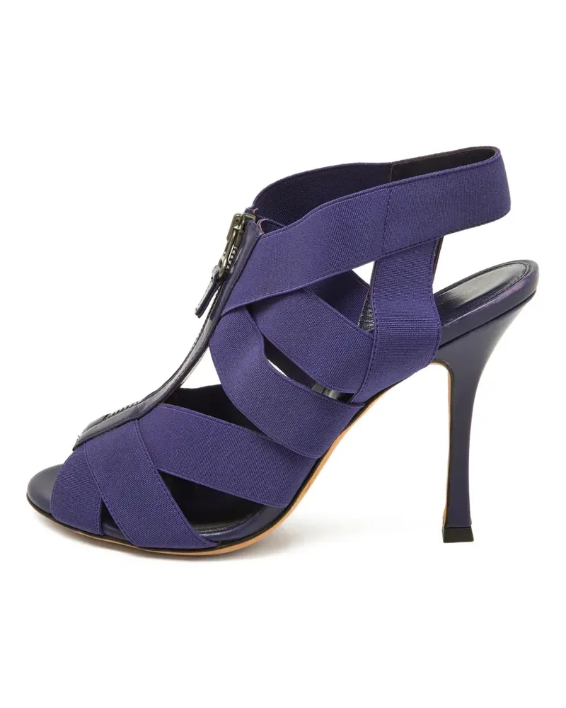 Sergio Rossi Sandalen mit elastischen Riemen - Violett Violett