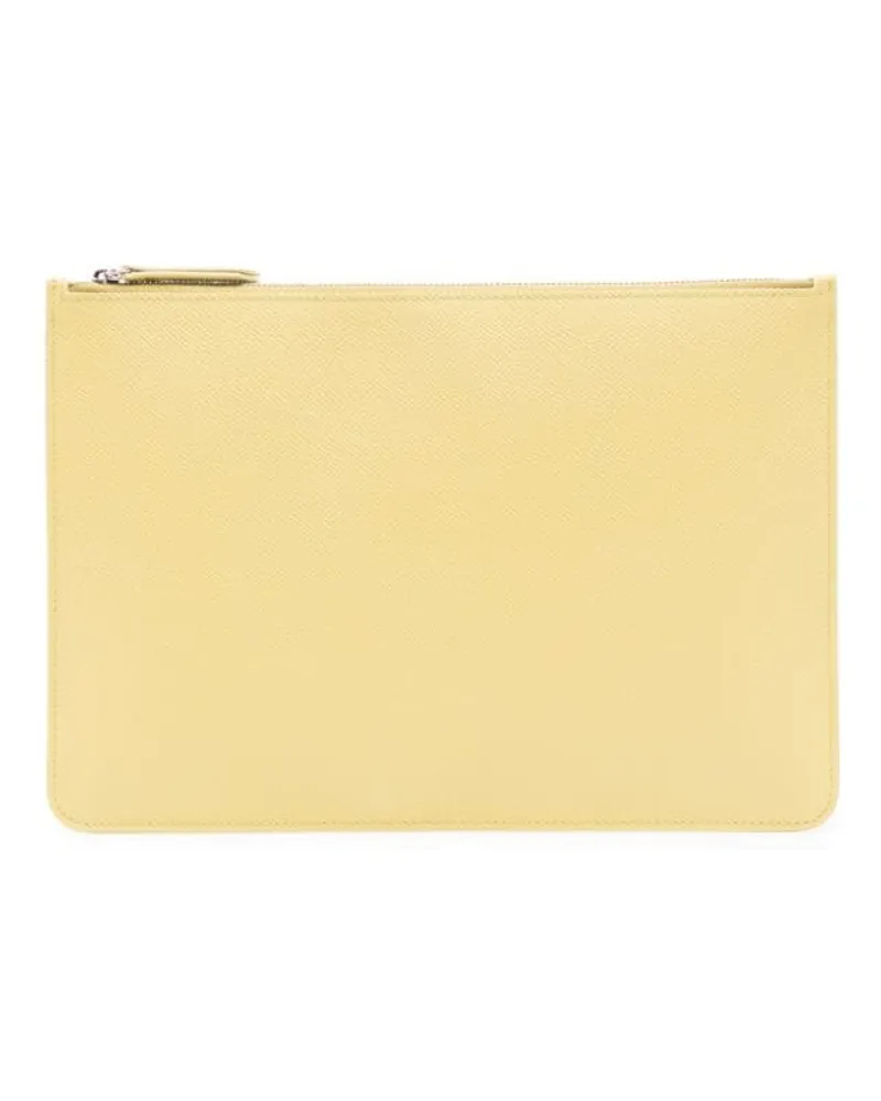 Maison Margiela Clutch mit Ziernähten - Gelb Gelb
