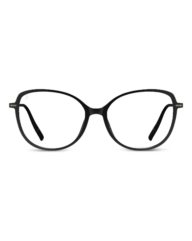 Silhouette Cat-Eye-Brille - Schwarz Schwarz
