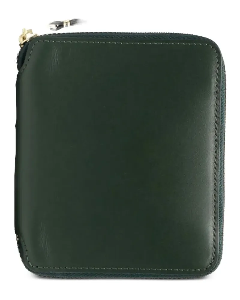 Comme des Garçons zip-around closure leather wallet - Grün Grün