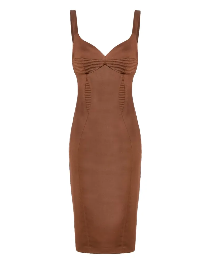 Murmur Haze sweetheart strap dress - Braun Braun