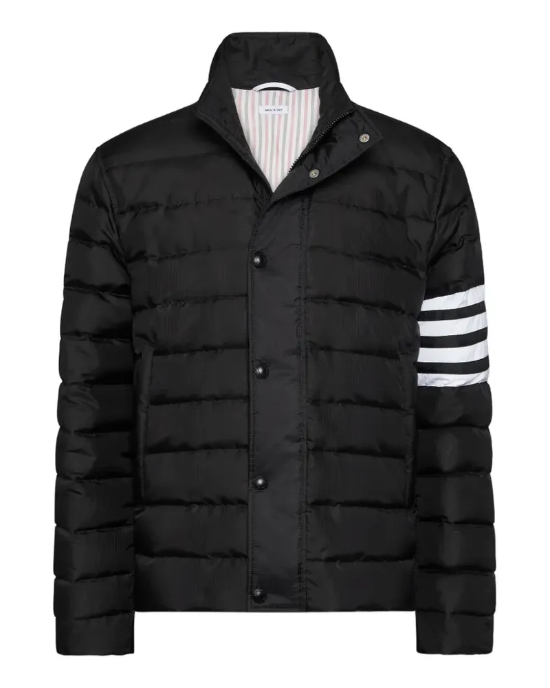 Thom Browne Leichte Bar-Jacke aus glänzendem Ripstop - Schwarz Schwarz
