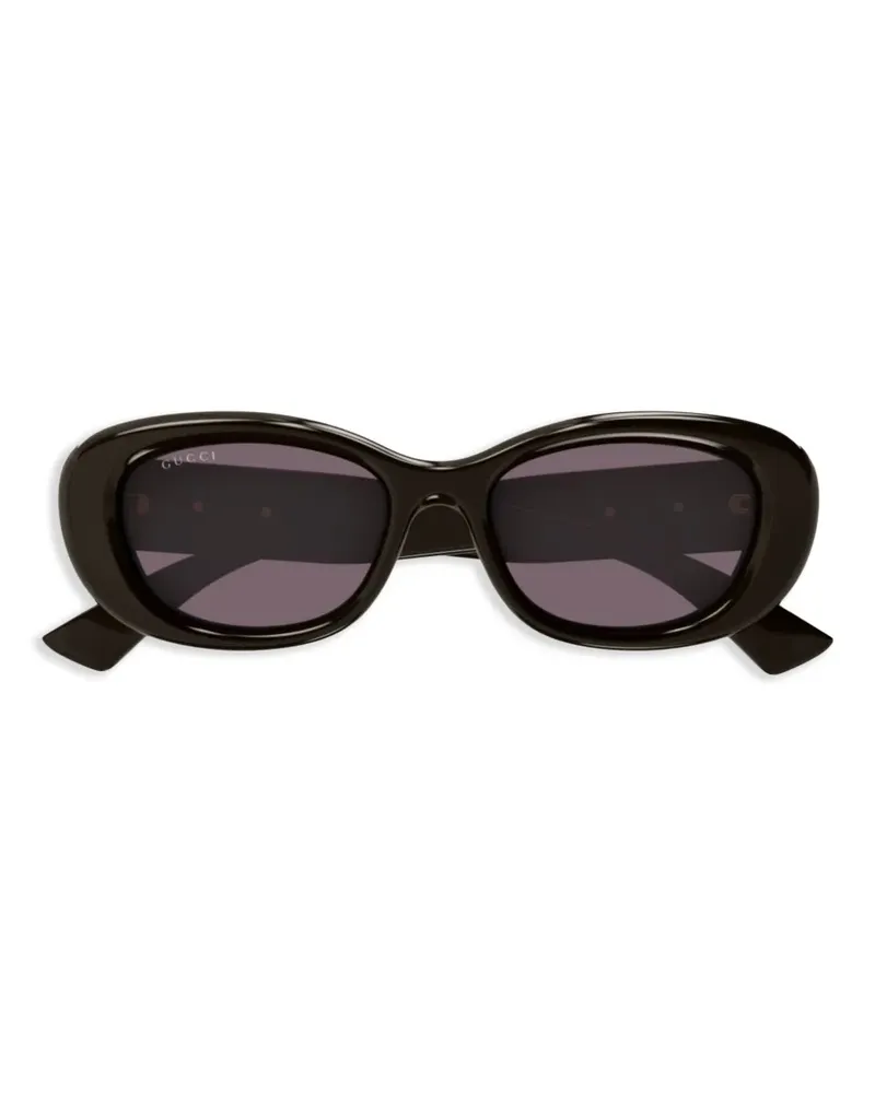 Gucci Sonnenbrille mit GG - Braun Braun